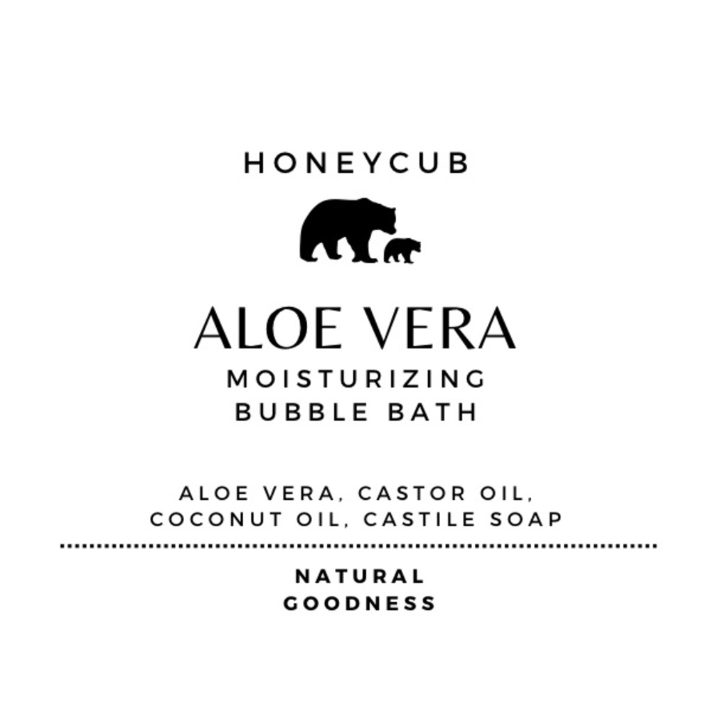 HoneyCub Naturally Moisturizing Unscented Bubble Bath